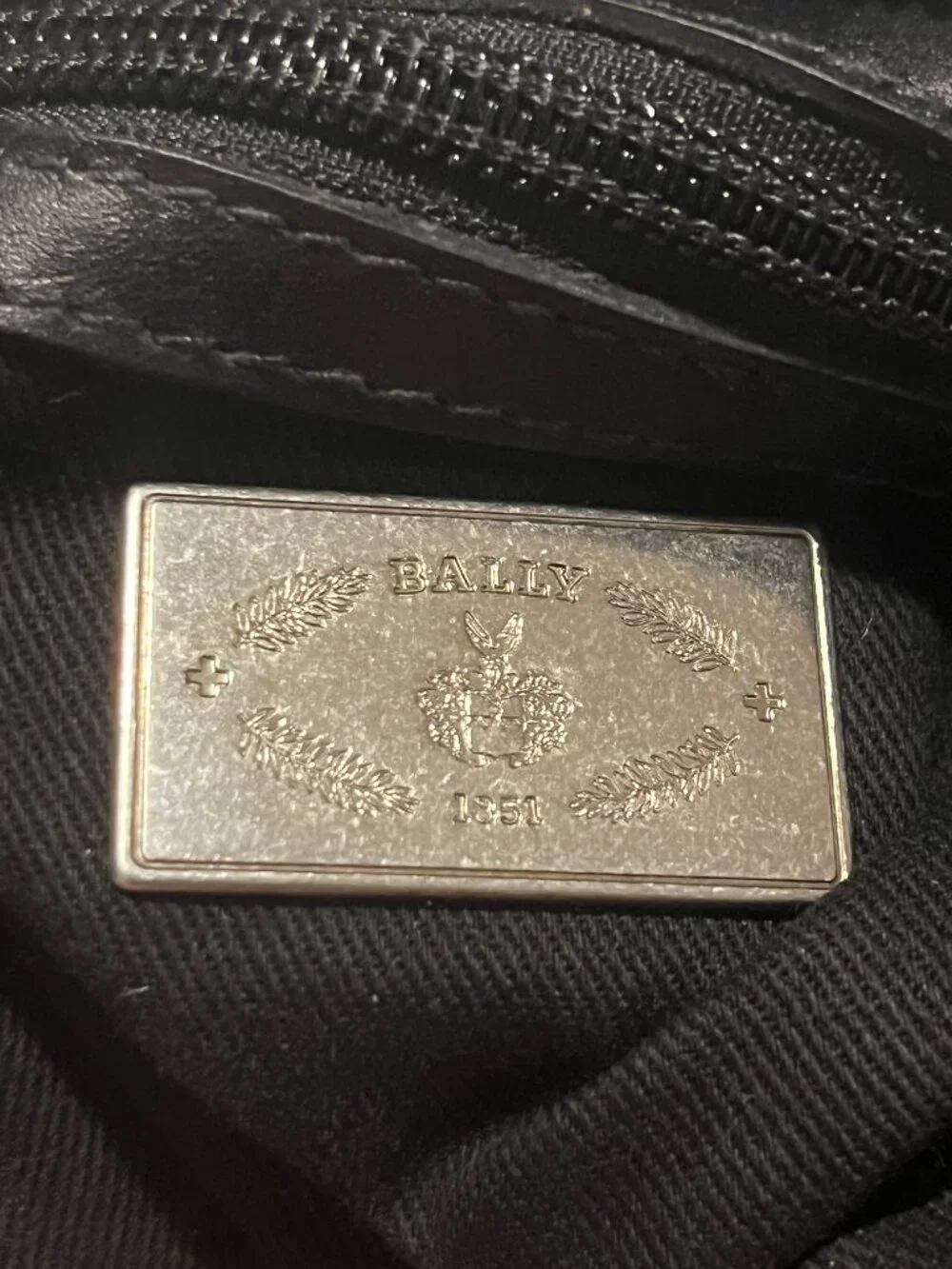 Bally Black Leather Hobo Shoulder Bag + Dust Bag - Picture 15 of 15